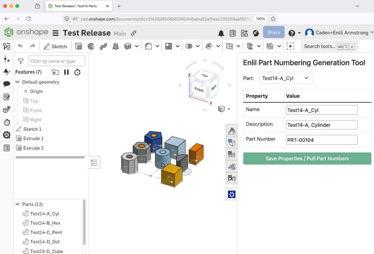 Enlil CAD integration with PTC Onshape